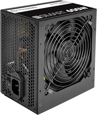 Thermaltake Smart 600W 80 PLUS Certified ATX Power Supply – Active PFC Non-Modular PSU, Black - Electronics with | Sold by Uncle Wiener's Wholesale