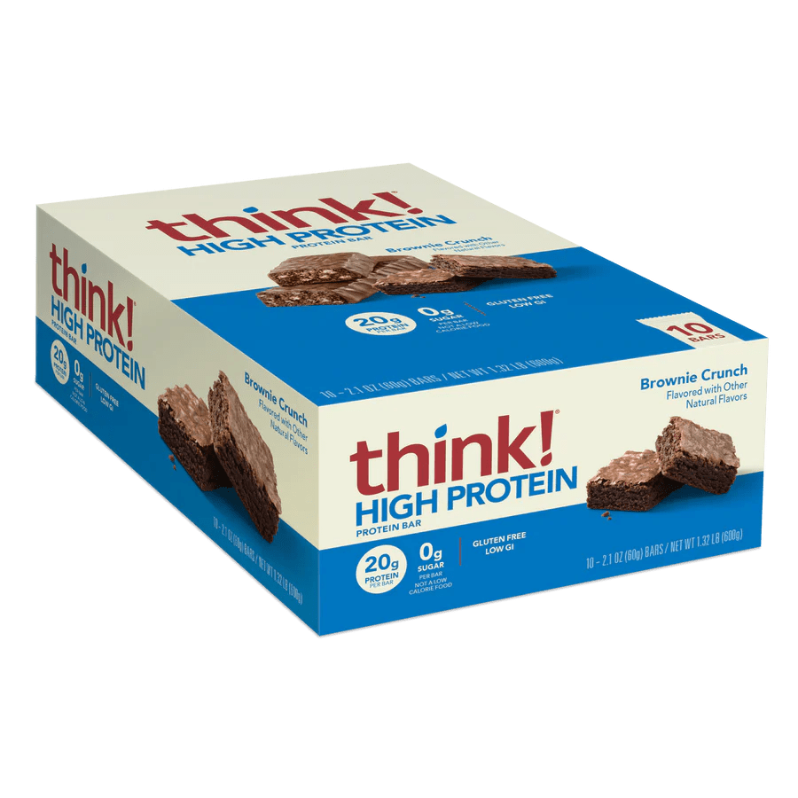 Think! High Protein Bars Assorted Flavours - Snack with Brownie Crunch | Sold by Uncle Wiener's Wholesale