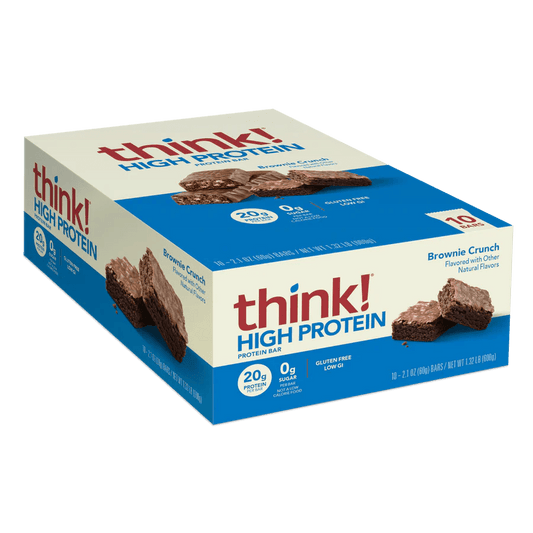 Think! High Protein Bars Assorted Flavours - Snack with Brownie Crunch | Sold by Uncle Wiener's Wholesale