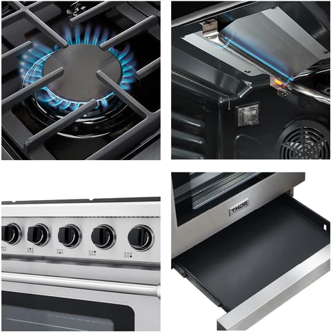 Thor Kitchen Gas Ranges – Professional Cooking for Home & Commercial Use - Gas Ranges / Kitchen Cooking Appliances / Professional Kitchen Equipment with 36" | Sold by Uncle Wiener's Wholesale
