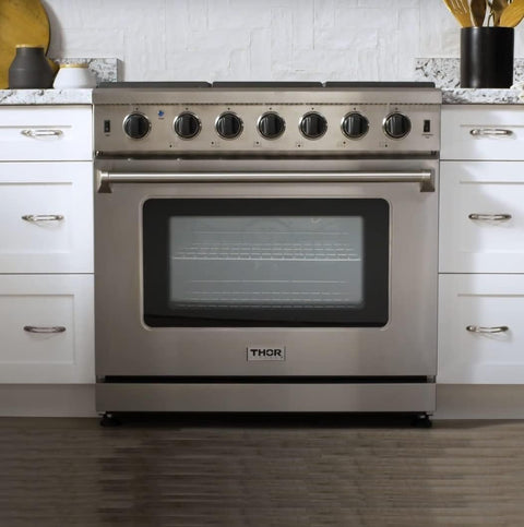 Thor Kitchen Gas Ranges – Professional Cooking for Home & Commercial Use - Gas Ranges / Kitchen Cooking Appliances / Professional Kitchen Equipment with 36" | Sold by Uncle Wiener's Wholesale
