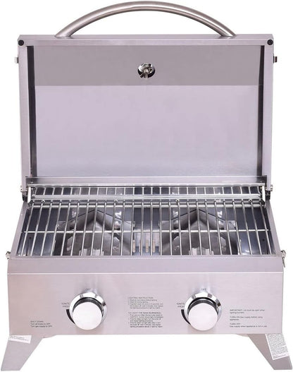 Thor Portable Stainless Steel BBQ Grill – Compact Outdoor Propane Barbecue | Model HGG2012U - Furniture with | Sold by Uncle Wiener's Wholesale