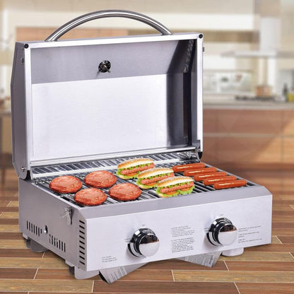 Thor Portable Stainless Steel BBQ Grill – Compact Outdoor Propane Barbecue | Model HGG2012U - Furniture with | Sold by Uncle Wiener's Wholesale
