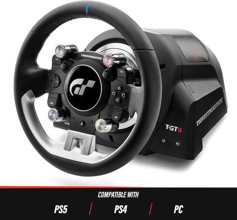 Thrustmaster T - GT II Force Feedback Racing Wheel (compatible w/ PS5, PS5 Pro, PS4 & PC) - with | Sold by Uncle Wiener's Wholesale