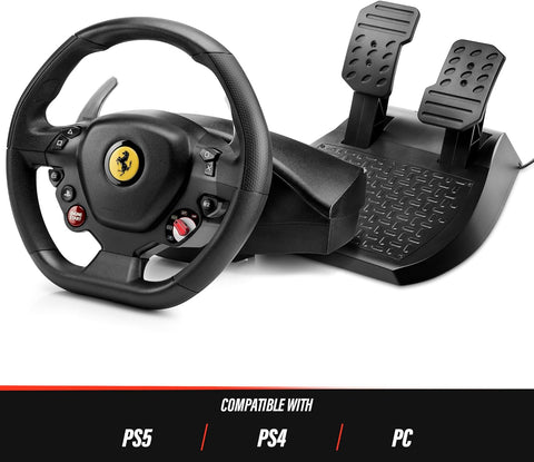 Thrustmaster T80 Ferrari 488 GTB Edition Racing Wheel (compatible w/ PS5, PS5 Pro, PS4 & PC) Used - with | Sold by Uncle Wiener's Wholesale