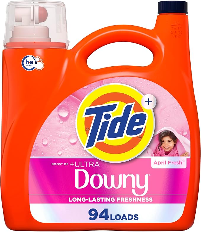 Tide Original Liquid Laundry Detergent Assorted size – assorted quantity Loads Concentrated HE Detergent for Cold Water - Home products with Tide plus Downy Liquid Laundry Detergent April Fresh Scent - 132 fl oz | Sold by Uncle Wiener's Wholesale