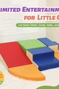 TODIBY 6 - Piece Set Soft PU Leather Baby Climbing Toys for Toddlers, Foam Blocks Climber Play Equipment, Indoor Climb and Crawl Activity Play Set (Classic Color) - with | Sold by Uncle Wiener's Wholesale