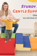 TODIBY 6 - Piece Set Soft PU Leather Baby Climbing Toys for Toddlers, Foam Blocks Climber Play Equipment, Indoor Climb and Crawl Activity Play Set (Classic Color) - with | Sold by Uncle Wiener's Wholesale