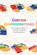 TODIBY 6 - Piece Set Soft PU Leather Baby Climbing Toys for Toddlers, Foam Blocks Climber Play Equipment, Indoor Climb and Crawl Activity Play Set (Classic Color) - with | Sold by Uncle Wiener's Wholesale
