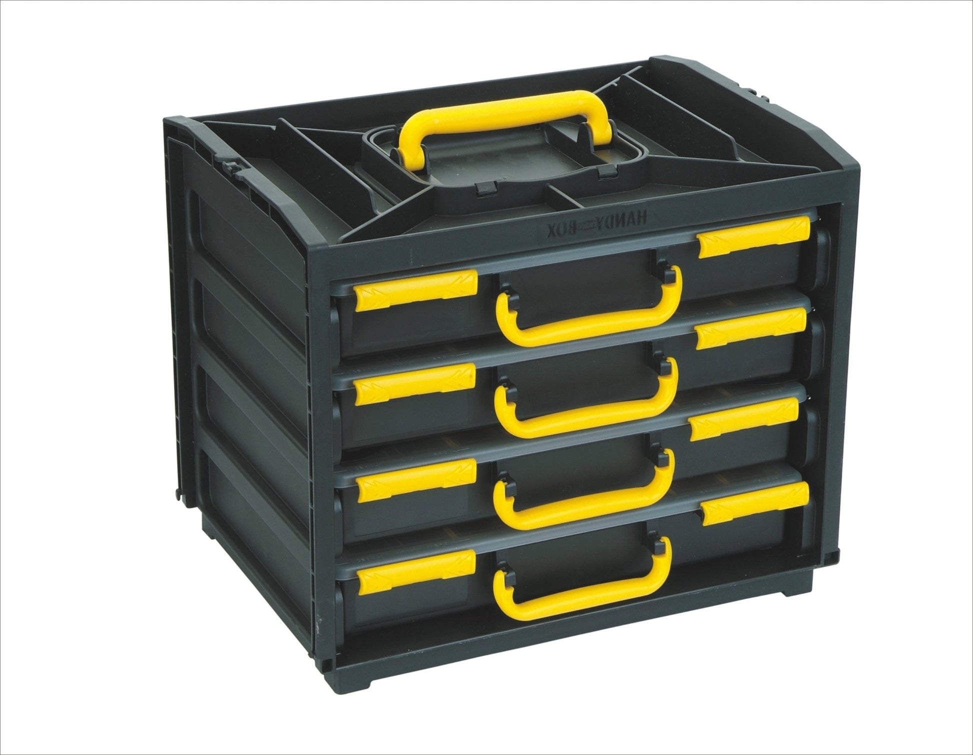 Tool Drawer Storage Cabinet with 4 Clear Plastic Parts Boxes – Durable Metal Frame Organizer MJ3133 - with | Sold by Uncle Wiener's Wholesale