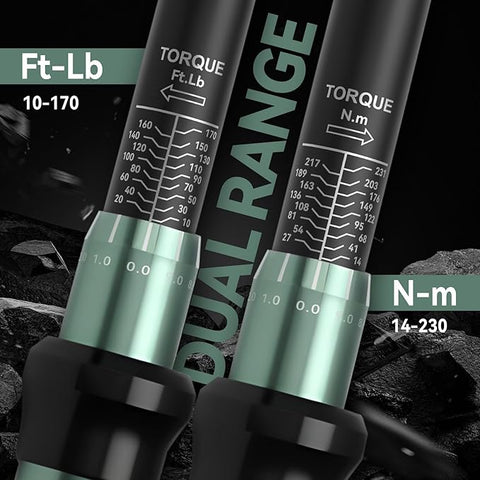 Torque Wrench Set 1/4 Inch 3/8 Inch 1/2 Inch Drive 72 Tooth Dual Scale with Case CTW91420 - with | Sold by Uncle Wiener's Wholesale