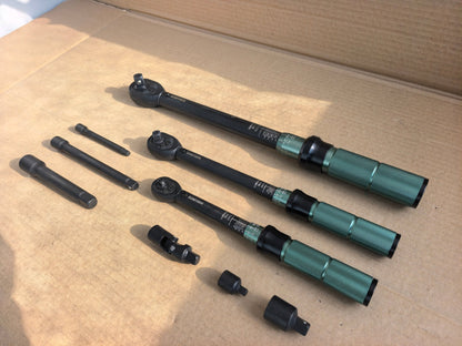 Torque Wrench Set 1/4 Inch 3/8 Inch 1/2 Inch Drive 72 Tooth Dual Scale with Case CTW91420 - with | Sold by Uncle Wiener's Wholesale