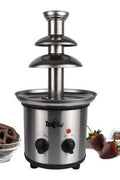 Total Chef 1.5 lbs 3 Tier Chocolate Fondue Fountain - with <B>Dimensions (Overall):</B> 16 Inches (H) x 9.5 Inches (W) x 7.5 Inches (D) | Sold by Uncle Wiener's Wholesale