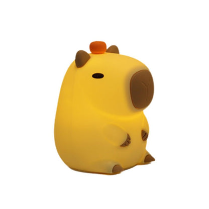 Touch LED Animal Night Light USB Rechargeable RGB Soft Silicone Lamp 3 Sizes ARCTL - with Capybara Style | Sold by Uncle Wiener's Wholesale