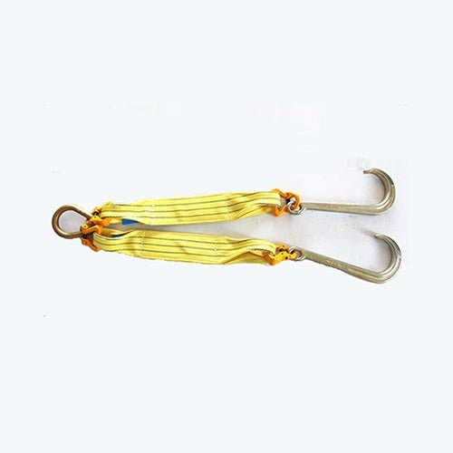 Tow Bridle with Webbing Sling, 15" Hooks, 600 mm Webbing & Butterfly Clasps for Vehicle Recovery EBTB023 - with | Sold by Uncle Wiener's Wholesale