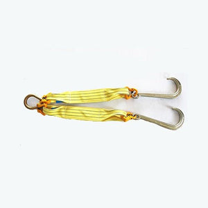 Tow Bridle with Webbing Sling, 15" Hooks, 600 mm Webbing & Butterfly Clasps for Vehicle Recovery EBTB023