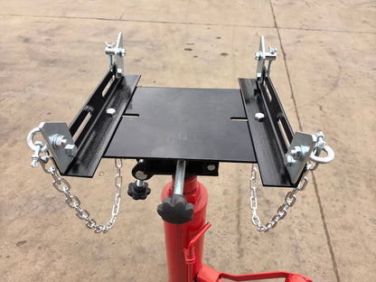 Transmission Jack Adaptor 1100 lbs – Adjustable Tilt & Rotation for 30mm Hydraulic Shaft TJA1100D - with | Sold by Uncle Wiener's Wholesale