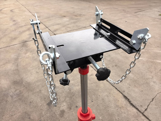 Transmission Jack Adaptor 1100 lbs – Adjustable Tilt & Rotation for 30mm Hydraulic Shaft TJA1100D - with | Sold by Uncle Wiener's Wholesale
