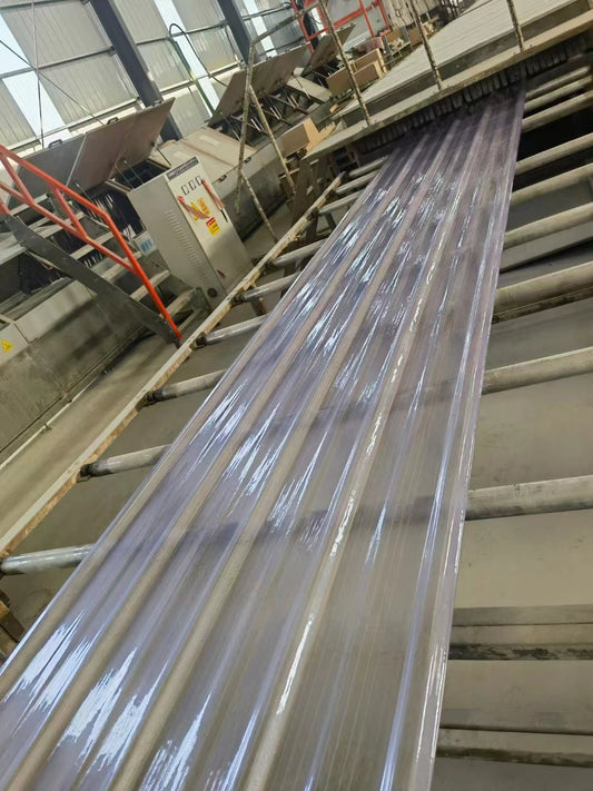 Transparent FRP Siding Roofing Panels 3.7 Ft x 8 Ft Corrugated Daylight Sheets FRPCLR - with | Sold by Uncle Wiener's Wholesale
