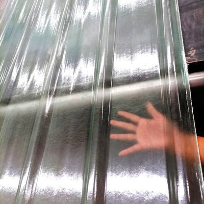 Transparent FRP Siding Roofing Panels 3.7 Ft x 8 Ft Corrugated Daylight Sheets FRPCLR - with | Sold by Uncle Wiener's Wholesale