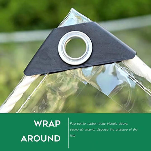 Close-up of rustproof aluminum grommet on 620 GSM PVC tarp