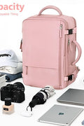 Travel Backpack for Men & Women – Pink (TSA Friendly, Expandable, Carry - On) - with | Sold by Uncle Wiener's Wholesale