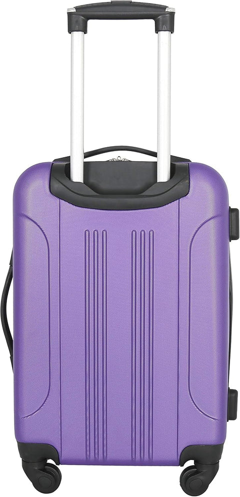 Travelers Club 20" Chicago Expandable Spinner Carry - On Luggage Purple/Pink [color may vary], used, has scratches - with | Sold by Uncle Wiener's Wholesale