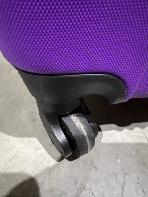 Travelers Club 20" Chicago Expandable Spinner Carry - On Luggage Purple/Pink [color may vary], used, has scratches - with | Sold by Uncle Wiener's Wholesale