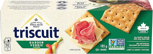 Triscuit Garden Vegetable Crackers 225g Whole Grain Wheat Snack Crackers - Snack with | Sold by Uncle Wiener's Wholesale