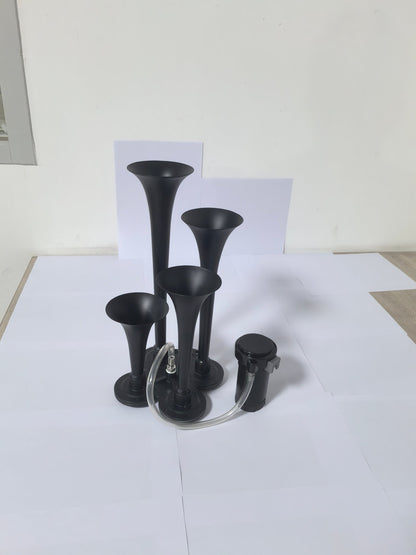 Truck Air Horn 180DB 4 Trumpet Train Horn Kit 12V With Compressor AH1804 - with | Sold by Uncle Wiener's Wholesale