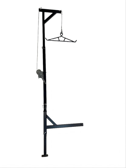 Truck Hitch Game Hoist Winch System 400 lb Capacity Adjustable 218–273 cm Rotating Arm HGW28400 - with | Sold by Uncle Wiener's Wholesale