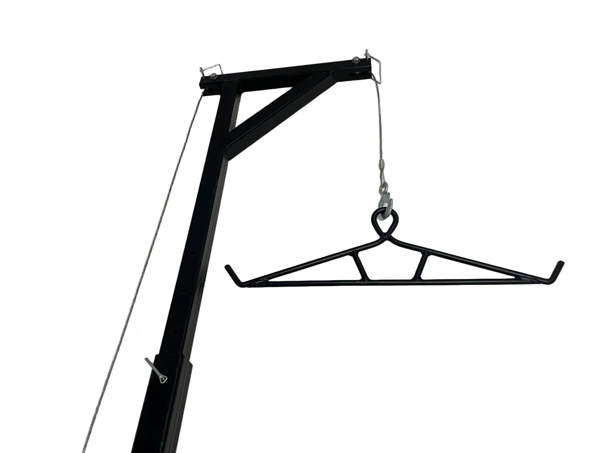 Truck Hitch Game Hoist Winch System 400 lb Capacity Adjustable 218–273 cm Rotating Arm HGW28400 - with | Sold by Uncle Wiener's Wholesale