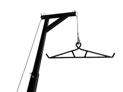 Truck Hitch Game Hoist Winch System 400 lb Capacity Adjustable 218–273 cm Rotating Arm HGW28400 - with | Sold by Uncle Wiener's Wholesale
