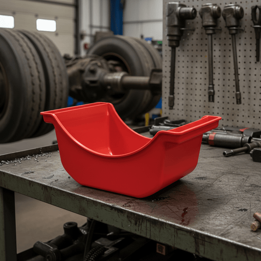 Truck & Trailer Oil Drain Pan | Heavy Duty Oil Wheel Pan for Vehicle Maintenance 314427 - General Equipment with | Sold by Uncle Wiener's Wholesale
