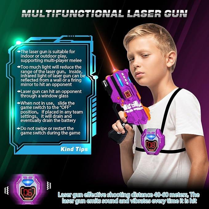 Trumpet Third Generation Laser Tag Set Two Guns And Two Tactical Vests CPS297093 - with | Sold by Uncle Wiener's Wholesale