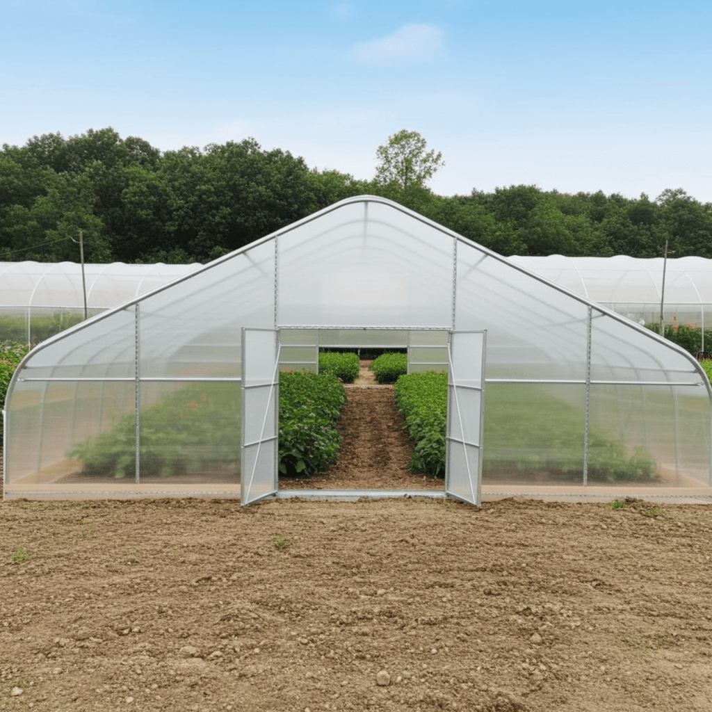 Tunnel Greenhouse Building – 30x40x12 & 30x80x12 FT Heavy - Duty Hoop House Structure - General Equipment with 30X40X12 FT | Sold by Uncle Wiener's Wholesale