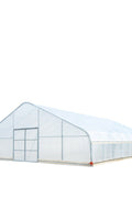Tunnel Greenhouse Building – 30x40x12 & 30x80x12 FT Heavy - Duty Hoop House Structure - with 30X40X12 FT | Sold by Uncle Wiener's Wholesale