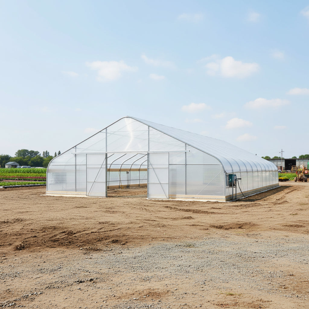 Tunnel Greenhouse Building – 30x40x12 & 30x80x12 FT Heavy - Duty Hoop House Structure - with 30X40X12 FT | Sold by Uncle Wiener's Wholesale