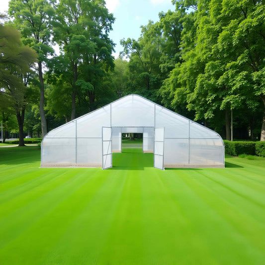 Tunnel Greenhouse Building – 30x40x12 & 30x80x12 FT Heavy - Duty Hoop House Structure - with 30X40X12 FT | Sold by Uncle Wiener's Wholesale