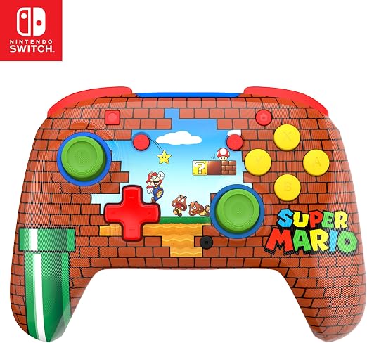 Turtle Beach Rematch Wireless Nintendo Switch Controller - Rechargeable Gaming Controller with Motion Controls & Programmable Back Buttons, Switch 2 Compatible - Electronics with Mario Bricks Reveal | Sold by Uncle Wiener's Wholesale