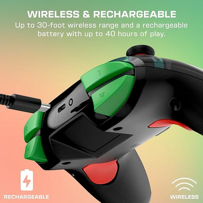 Turtle Beach Rematch Wireless Nintendo Switch Controller - Rechargeable Gaming Controller with Motion Controls & Programmable Back Buttons, Switch 2 Compatible - Electronics with Mario Bricks Reveal | Sold by Uncle Wiener's Wholesale