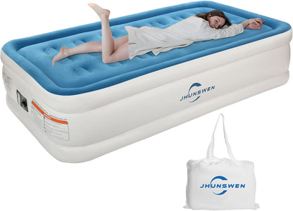 Twin Size Inflatable Air Mattress 75″ × 39″ × 18″ Raised Air Bed with Built - In Pump JSHE009T - with | Sold by Uncle Wiener's Wholesale