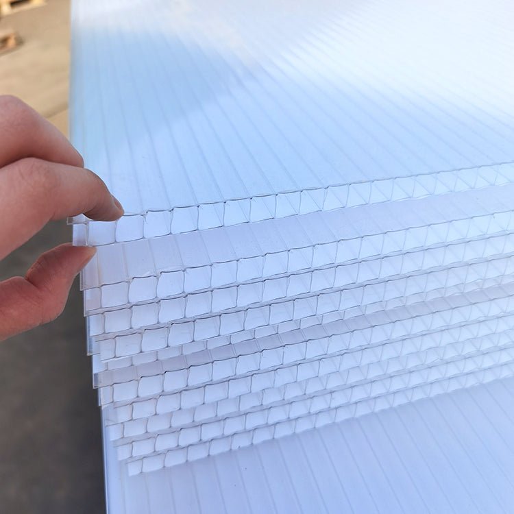 Twin & Triple Wall Polycarbonate Sheets – 4x8 FT Greenhouse Panels | 4mm, 8mm, 16mm Honeycomb Thickness - with 4x8 FT 2 LAYER 8MM Thick | Sold by Uncle Wiener's Wholesale