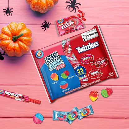 Twizzlers & Jolly Rancher Assorted Candy Variety Pack 35 Count – Gummies & Cherry Licorice, Individually Wrapped, 375g - Snack with | Sold by Uncle Wiener's Wholesale