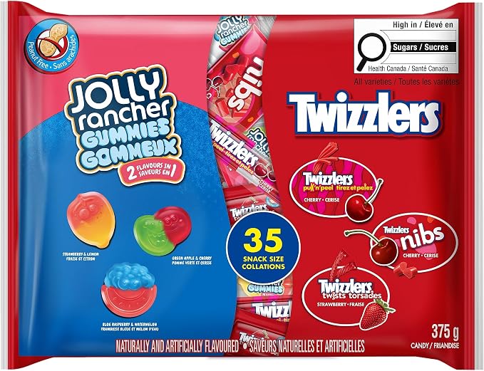 Twizzlers & Jolly Rancher Assorted Candy Variety Pack 35 Count – Gummies & Cherry Licorice, Individually Wrapped, 375g - Snack with | Sold by Uncle Wiener's Wholesale