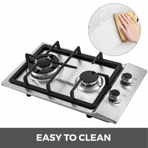 Two - Burner Portable Gas Stove with Electronic Ignition – RV & Camping Cooktop 1228801 - with | Sold by Uncle Wiener's Wholesale