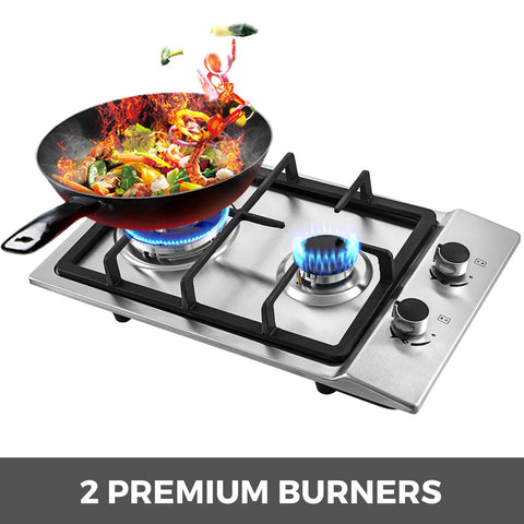 Two - Burner Portable Gas Stove with Electronic Ignition – RV & Camping Cooktop 1228801 - with | Sold by Uncle Wiener's Wholesale