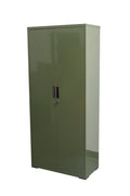 Two Door Metal Storage Cabinet – Lockable with Adjustable Shelves - with Dark Blue | Sold by Uncle Wiener's Wholesale