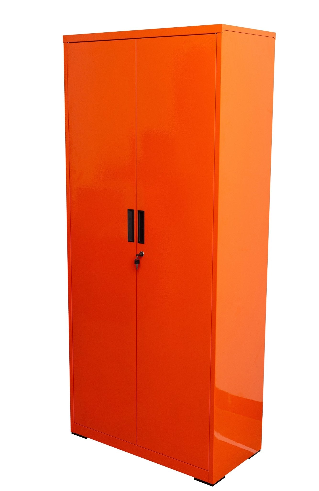 Two Door Metal Storage Cabinet – Lockable with Adjustable Shelves - with Neon Pink | Sold by Uncle Wiener's Wholesale