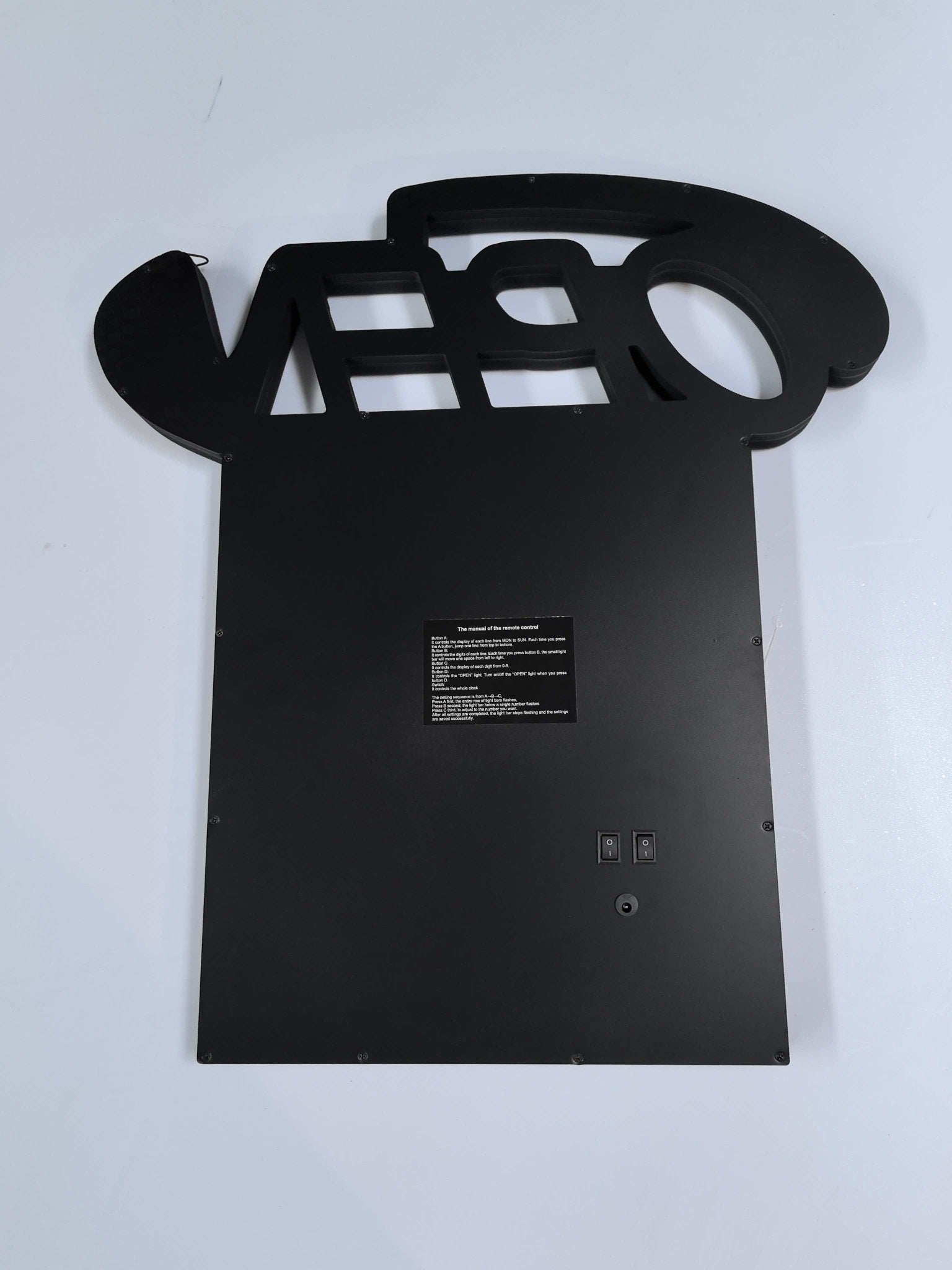 Ultra Bright LED Open Sign with Hours 22" × 23.6" Display for Storefronts 1211429 - with | Sold by Uncle Wiener's Wholesale